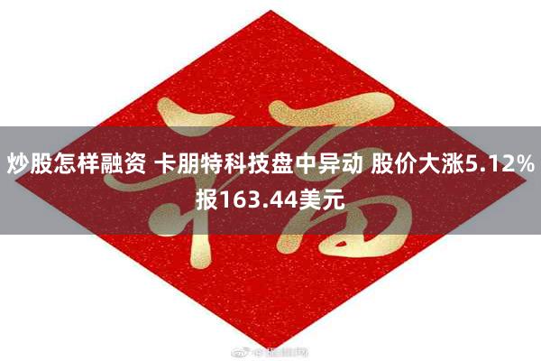 炒股怎样融资 卡朋特科技盘中异动 股价大涨5.12%报163.44美元