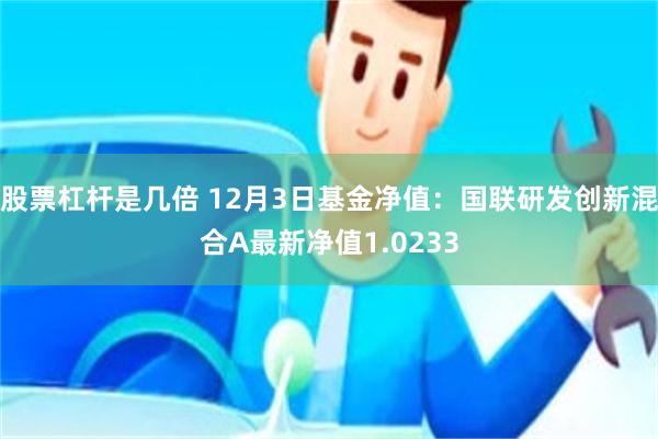 股票杠杆是几倍 12月3日基金净值：国联研发创新混合A最新净值1.0233